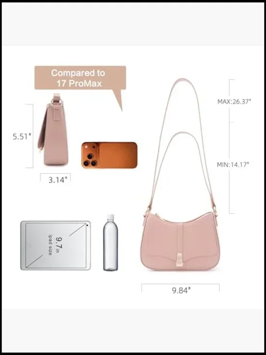 Vintage Retro Vegan Leather Shoulder Bag Quilted Crossbody Clutch Tote - Picture 3 of 7